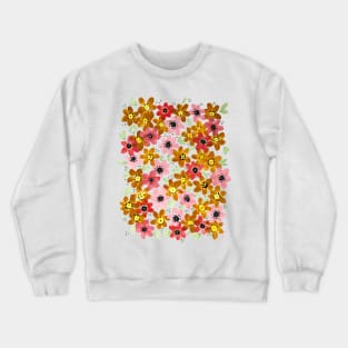 Golden Flowers Crewneck Sweatshirt